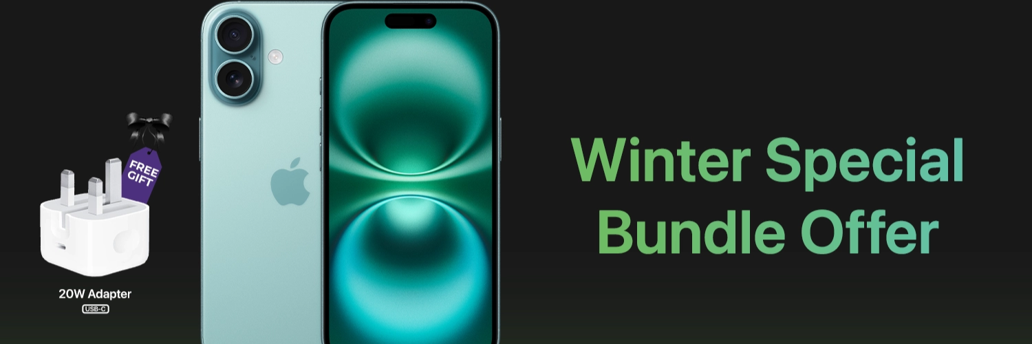 Apple iPhone promotional banner